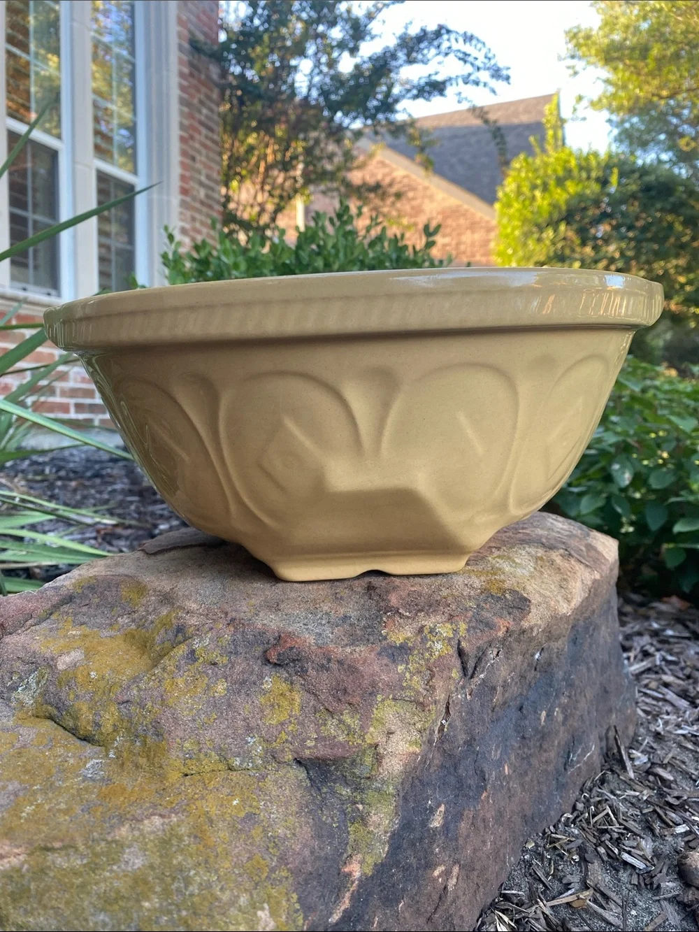 Vintage T. G. Green Gripstand Yellow Mixing Bowl Made in England